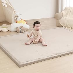 Baby Play Mat for Floor,1.3" Thick Memory Foam