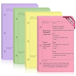 100 Sheets Cornell Notebook Paper College Ruled