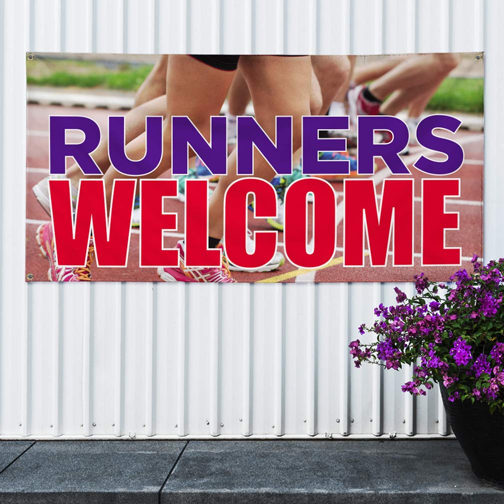 Store Signs Set of 3 24inx60in Vinyl Banner Sign Runners Sports