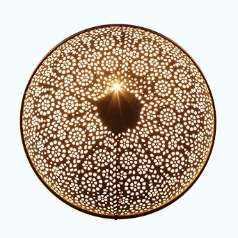 Albena Shop 71 6329 Orientalische Wandlampe Metall Rund Tami