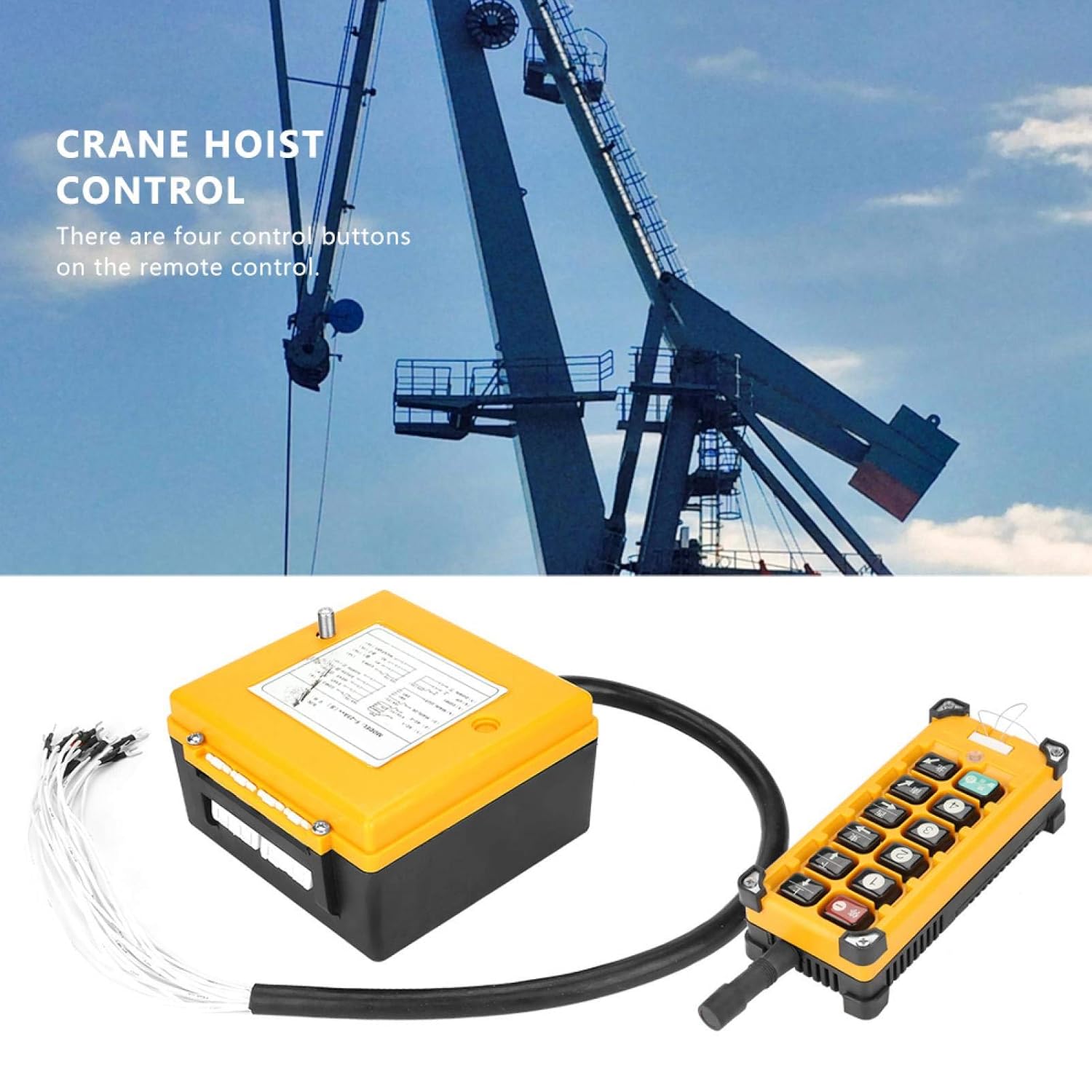 12 Buttons Hoist Lift Controller 24V Crane Hoist Switch Control Lifting