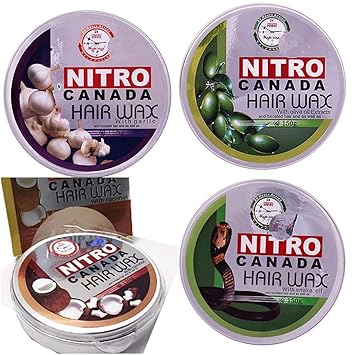Buy Paras Power Nitro Canada Hair Wax 4 Flavours Pack Of 4 X 150