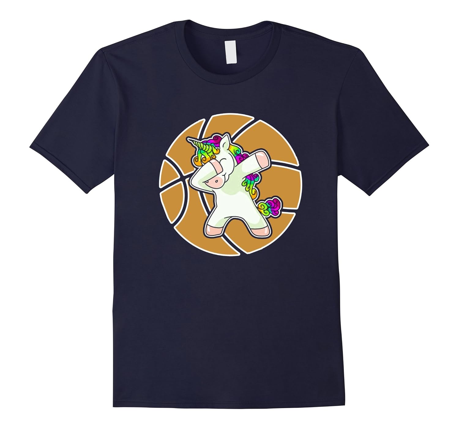 Unicorn Dabbing Basketball T shirt-ANZ