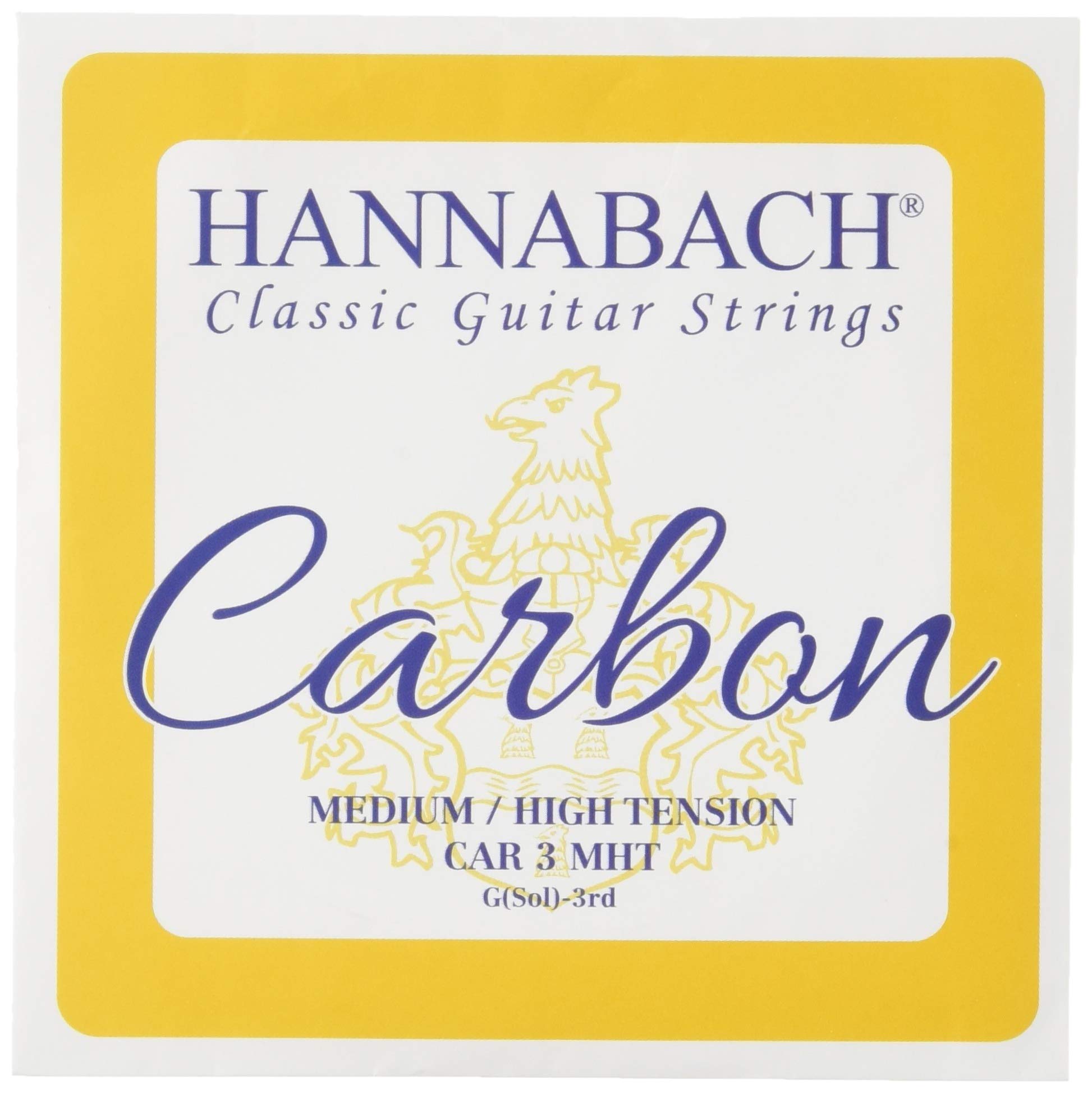 Hannabach 652713 Klassikgitarrensaiten CARBON Medium/High Tension Diskant - G3