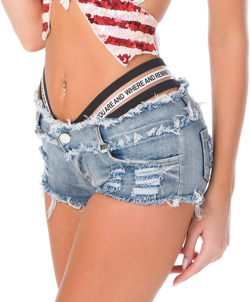 Cresay Women's Sexy Cut Off Denim Jeans Shorts Mini Hot Pants Clubwear