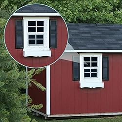 Tandefio 2 Pcs 12''x18'' White Flush Mount Shed
