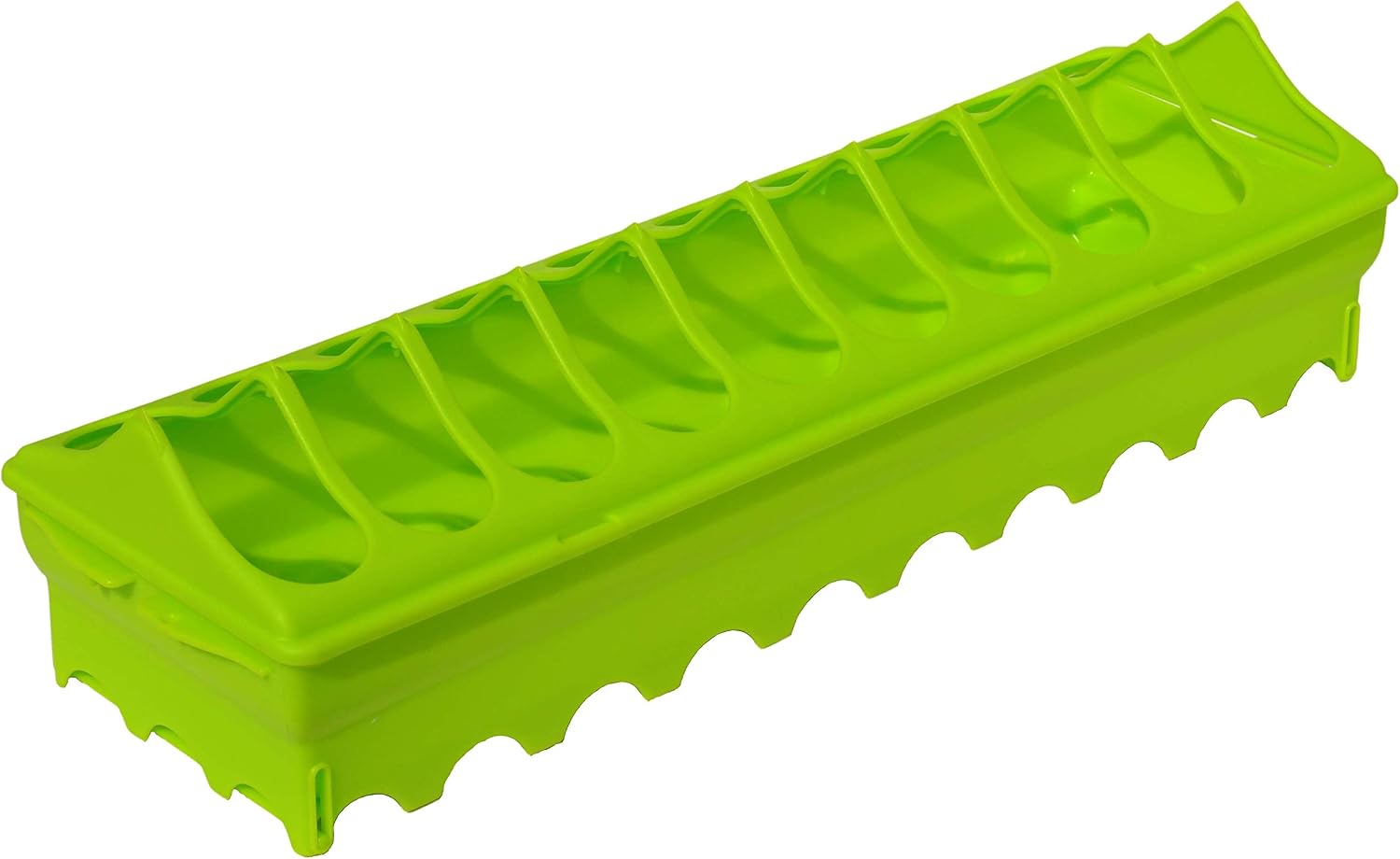 Supa Anti-Perching Chicken Trough Feeder, 50 cm, With Extendable Legs, Suitable For Larger Poultry And Game Birds, Made In The UK.