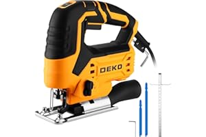 Jig Saw Corded: DEKOPRO Electric Jigsaw Tool Power Jig Saws for Woodworking, Wood Cutter Hand Tool with 6 Variable Speed, 4 O