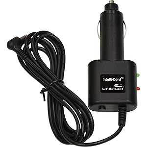 Whistler Intellicord Power Cord: 12V DC Adapter for XTR and CR Laser Radar Detectors