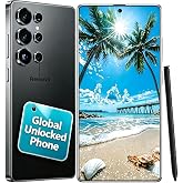 SUMCAMRZ i25 Ultra 5G Unlocked Cell Phone, Android 14 Unlocked Phone 8GB+256GB, 5000mAh Long Battery Smartphone, 6.99" HD Screen, 68MP+108MP Camera Unlocked Phones, The Phone for Daily Use (Black)