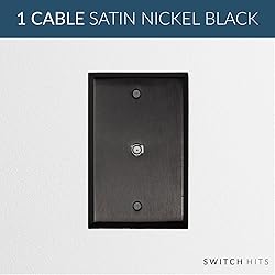 Switch Hits Satin Nickel Black Outlet Wall Plate