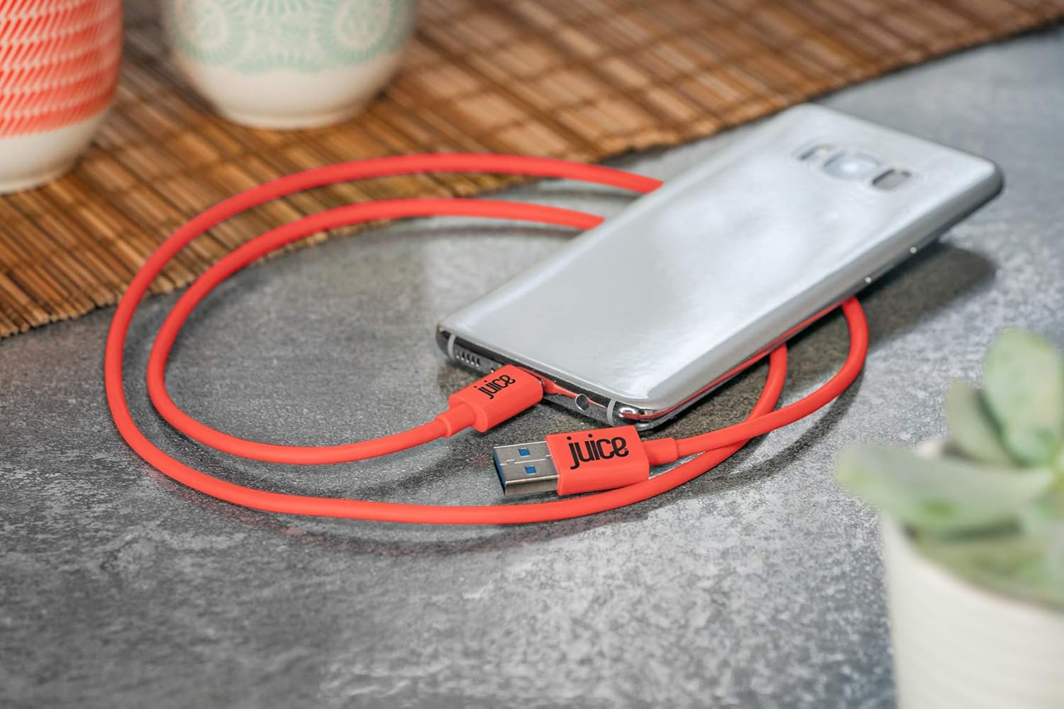 Juice USB Type C 3m Charger and Sync Cable for Samsung Galaxy S20, S10, S9, S8, S20 Plus, Huawei P30, P20, Sony - Image 5