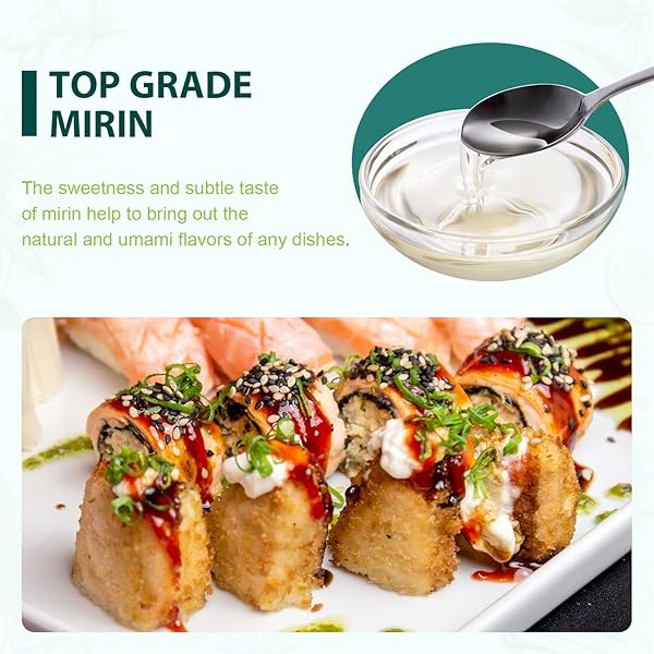 SOEOS MIRIN, JAPANESE COOKING WINE, 16.9 FL OZ (PACK OF 1), MIRIN RICE WINE, AUTHENTIC NATURAL SUGAR SWEET RICE COOKING WINE FOR COOKING, CONDIMENTS, SEASONING HOMEMADE SAUCES, JAPANESE SEASONING