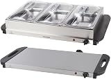 Progress 3 Pan Buffet Server 300W Food Warmer Bain Marie Portable