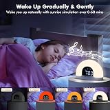 Te-Rich Sunrise Alarm Clock Wake Up Light with Dual Alarms 9 Colours 10 view 2