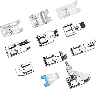 Willingood, 11 Stück Multifunktions Nähfuß, Nähfüsse, Zubehör Set für Nähmaschine von W6, Brother, Singer, Privileg, Janome, Husqvarna und mehr