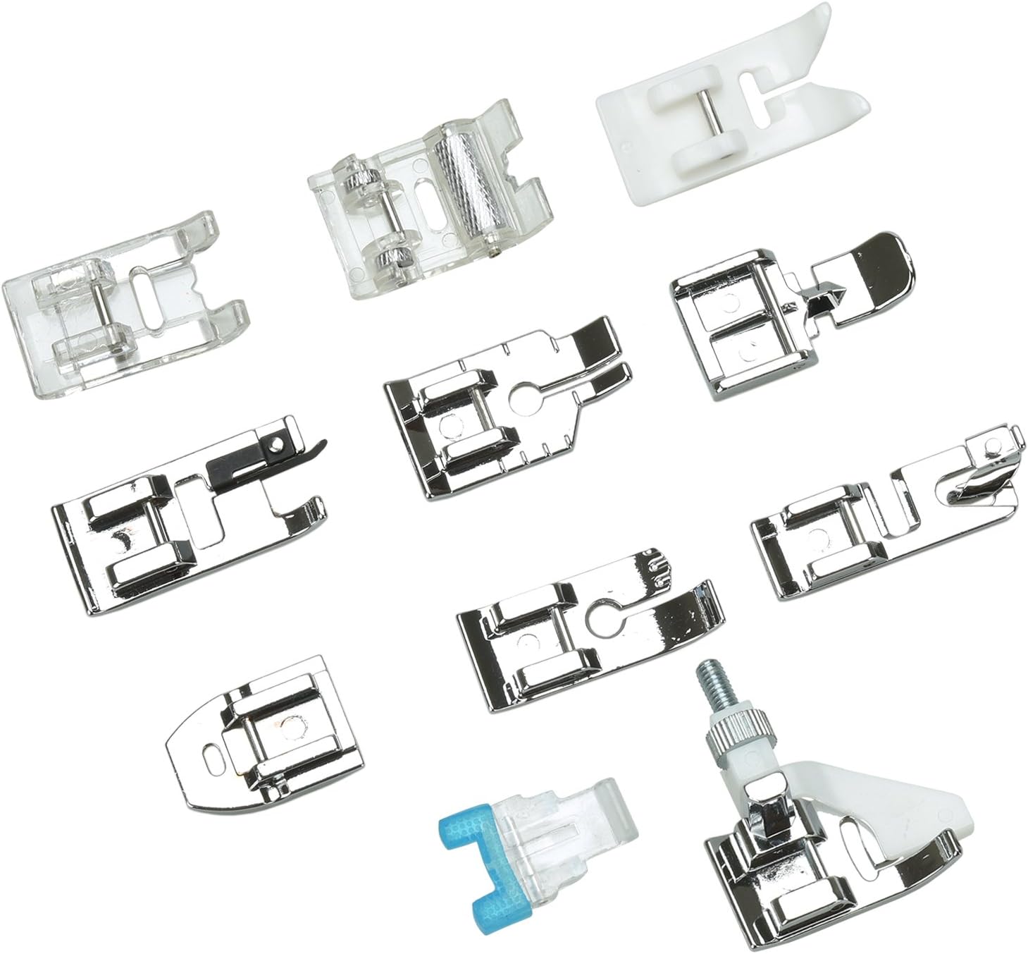 Willingood, 11 Stück Multifunktions Nähfuß, Nähfüsse, Zubehör Set für Nähmaschine von W6, Brother, Singer, Privileg, Janome, Husqvarna und mehr