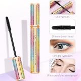 NICEMOVIC 4D Silk Fiber Mascara Black Waterproof Long-Lasting Volumizing view 3