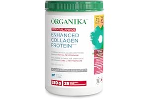 Organika Enhanced Collagen Protein Essential Aminos - Complete Essential Amino Profile for Muscle Growth and Recovery, Joint 