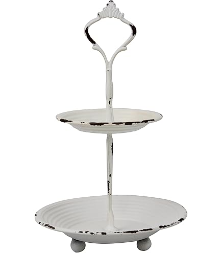 Corner Round Tered Tray Stand 2 Ter Tray Stand Small Farmhouse Ktchen Decor Coffee Corner - View #5