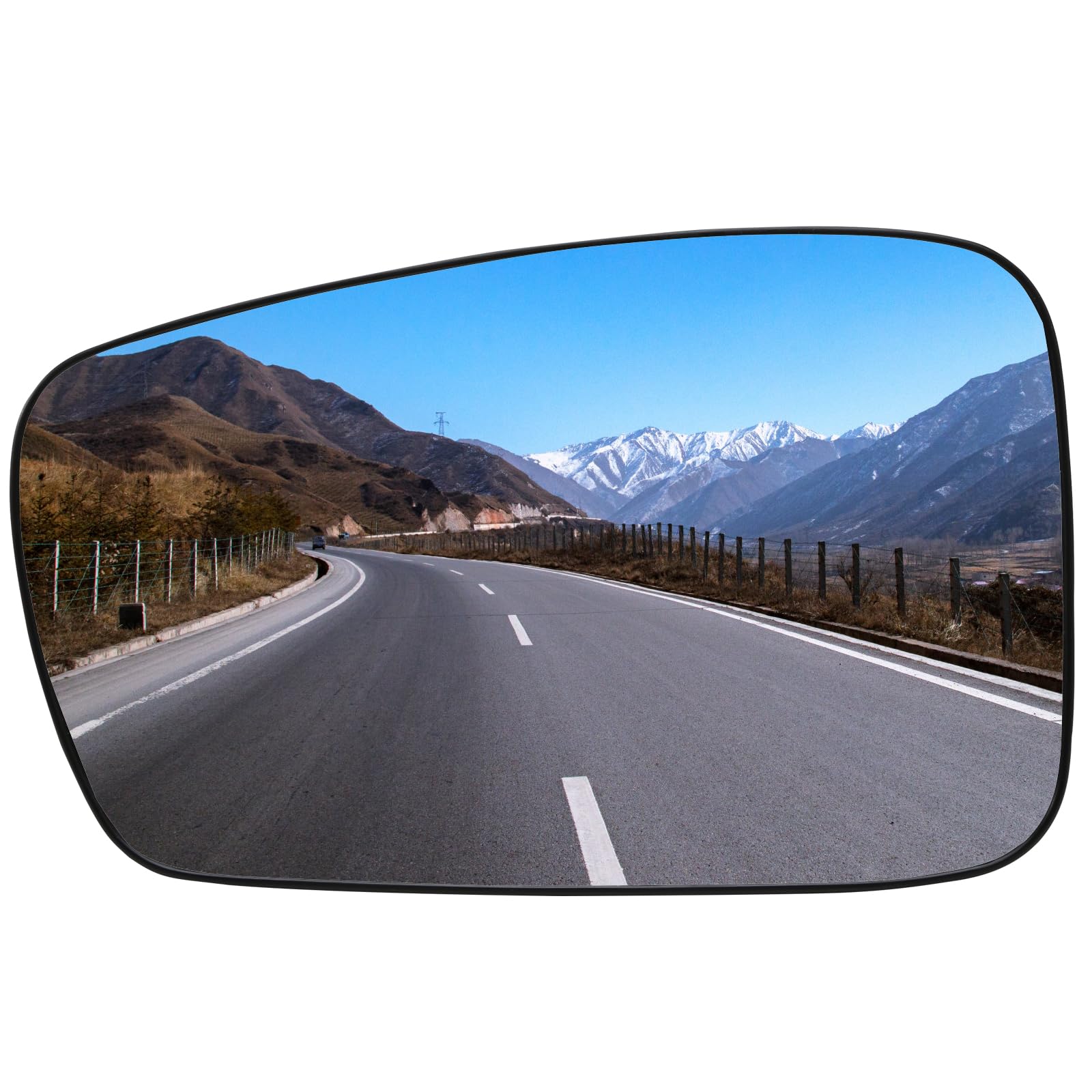 Photo 1 of LOIYLLEN Driver Side Mirror Replacement for Hyundai Sonata 2011 2012 2013 2014 - Left Side Mirror Glass, Rear View Mirrors Glass with Power Heated