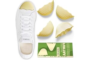 FURTAA Shoe Filler Insert for Loose Shoe,Toe Cushion Fillers Make Shoes Fit for All Day Pain Relief and Comfort,Shoe Inserts for Men and Women. (Beige, S:Half Size Too Big)