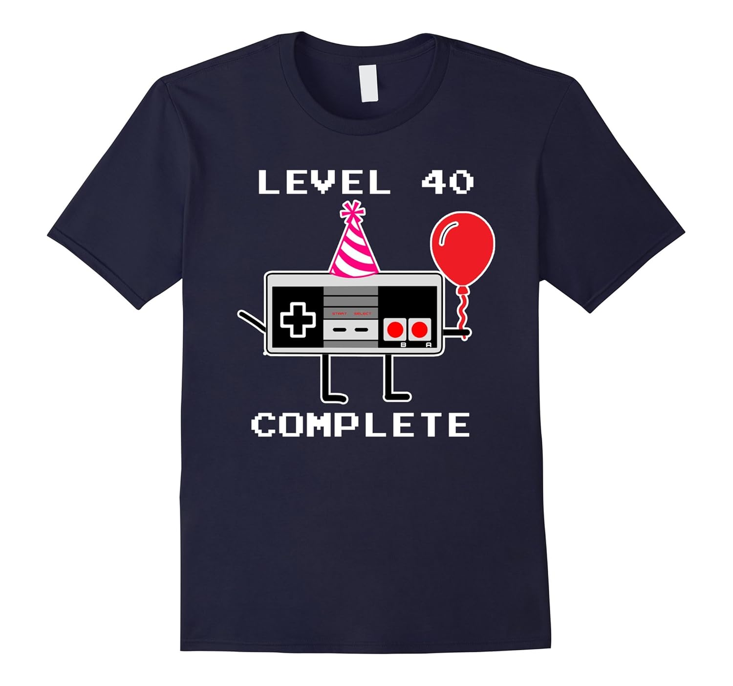 Level 40 Complete Video Game Gamer T-Shirt, 40th Birthday-ANZ