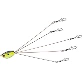 Yum Lures Yumbrella 7-Inch Foxy Lady Multi-Lure 5 Wire Rig