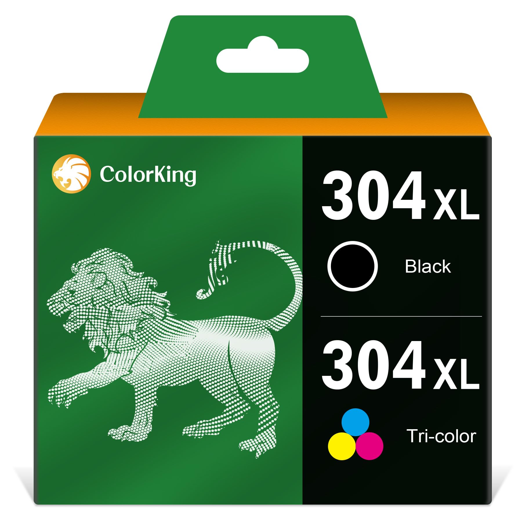 ColorKing Remanufactured 304XL Replacement for HP 304 Ink Cartridges Combo Pack for ENVY 5010 5020 5030 5032 5000 DeskJet 2600 2630 2620 2622 2632 3720 3730 3735 3750 3760 3762 (1 Black, 1 Tricolour)
