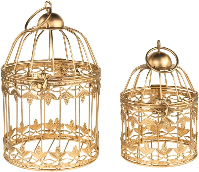 Amazon Com Homeford Gold Metal Wedding Bird Cage Centerpiece