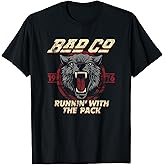 Bad Company Runnin' With the Pack Wolf Head 1976 T-Shirt