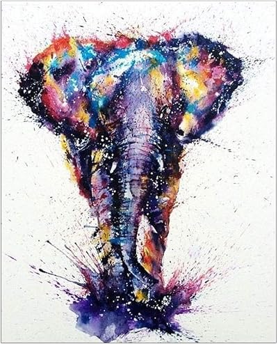Lidiper 5D Diamond Painting Kit Elephant 30x40cm DIY Full Drill Crystal