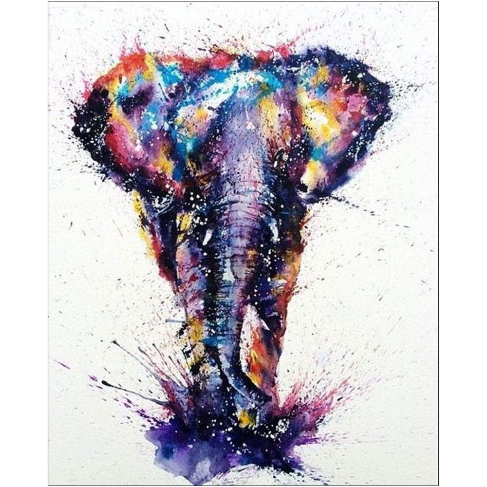 Lidiper 5D Diamond Painting Kits, DIY Diamond Painting Cross Stitch Full Drill Crystal Rhinestone Painting Embroidery Paintings Pictures Arts Craft for Home Wall Decor (Elephant 30 x 40CM)