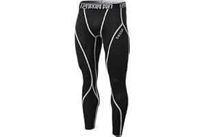 TSLA Men's Athletic Compression Pants, Thermal Wintergear Running Tights, Sports Leggings