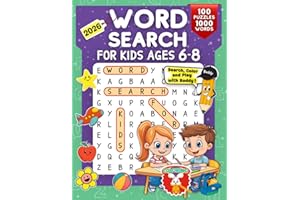 Word Search for Kids Ages 6-8: 100 Large Print Puzzles for Boys and Girls with Fun Themes and Images to Color (Word Fun with Buddy)