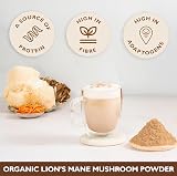 Sevenhills Organic Lion's Mane Mushroom Powder 100g, 100% Fruiting Body view 2