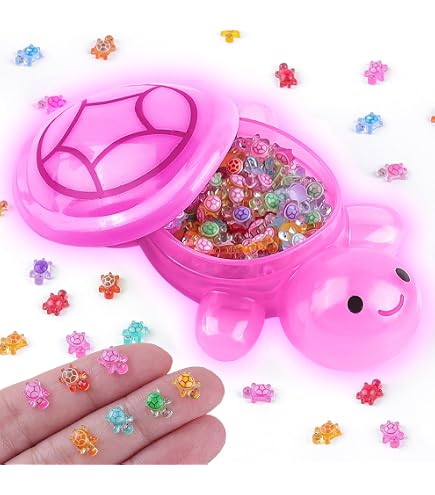 101 Mini Tortugas De Resina Que Brillan En La Oscuridad | Caja De Almacenamiento De 17 Cm, Figuras Para Jardín, Terrarios Y Casas De Muñecas, Regalo Decorativo