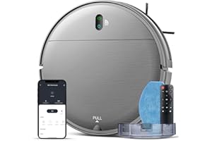 MAMNV Robot Vacuum and Mop Combo, 2 in 1 Mopping Robot Vacuum Cleaner with Schedule, Wi-Fi/Voice/App, Strong Suction, Ease of Use, Self-Charging Robotic Vacuum, Slim, Ideal for Hard Floor, Pet Hair, Carpet