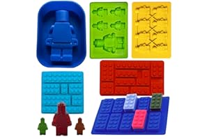 NADOBA Silicone Molds for Chocolate Building Blocks Mold - 6 Pcs Candy Molds Silicone Mold Block Silicone Chocolate Molds Silicone Molds for Crayons Candy Mold Silicone Baking Mold - Chocolate Candy Molds