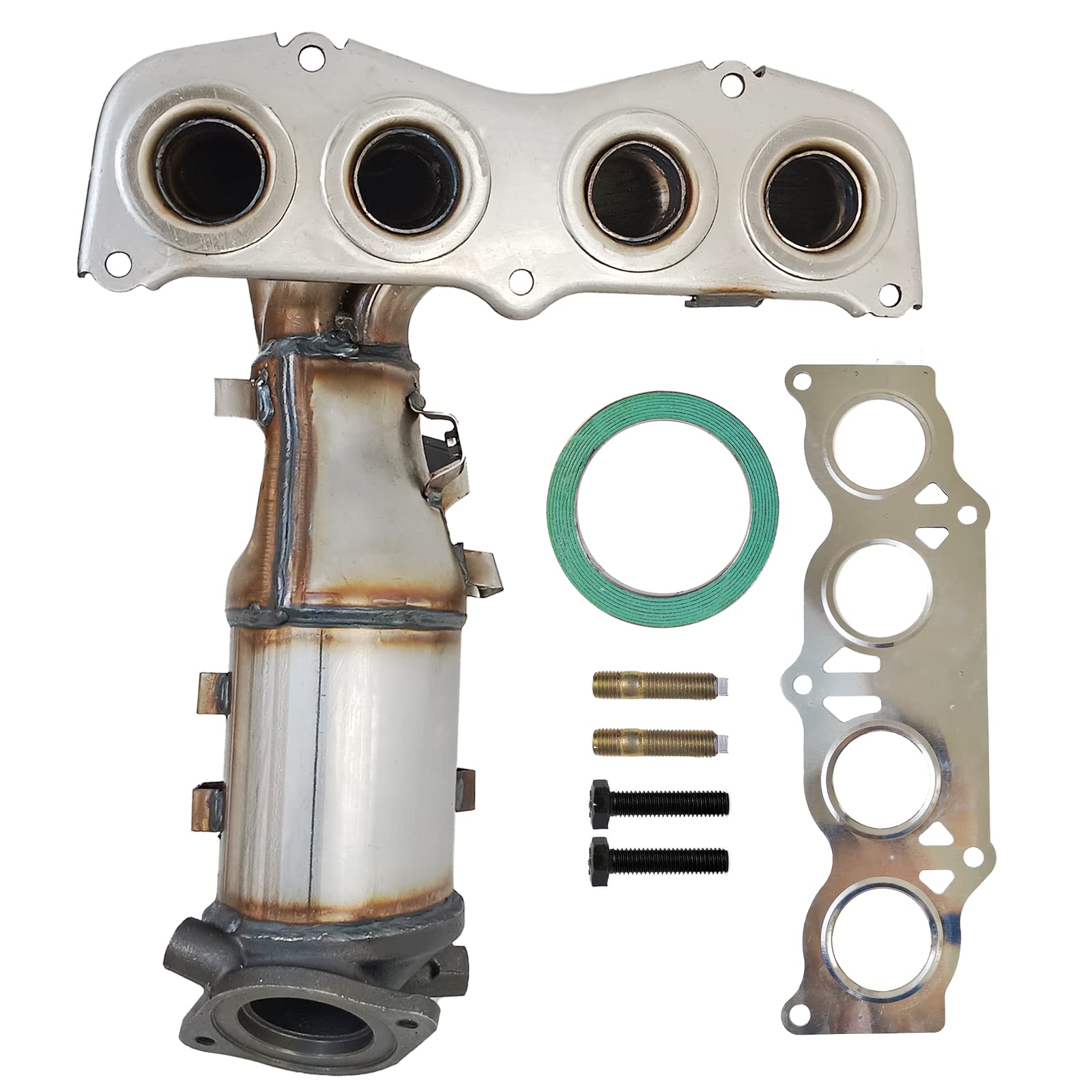 Photo 1 of PULCHERFLOW Front Catalytic Converter Compatible with 2007 2008 2009 Toyota Camry, 2006 2007 2008 Toyota Solara 2.4L Catalytic Convertor High Performance (EPA Compliant)
