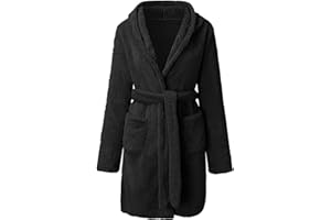 Bathrobe Mens Fleece Plush Robe Soft Fluffy Thickened Velvet Long with Pockets Luxurious House Coat