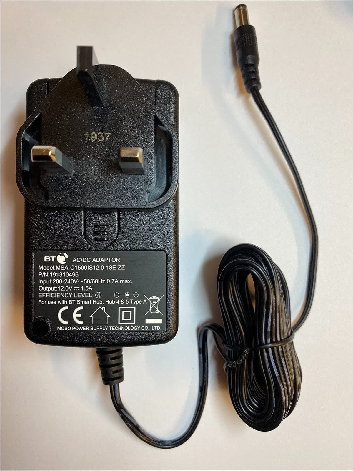 Replacement for 12V 1.5A AC-DC Adaptor Power Supply for Draytek Vigor 2830N Wireless 11n Router