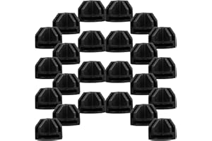 DOITOOL 20pcs Black Plastic Corner Connectors for Wire Cube Shelving, Cube Shelf Buckles for Closet