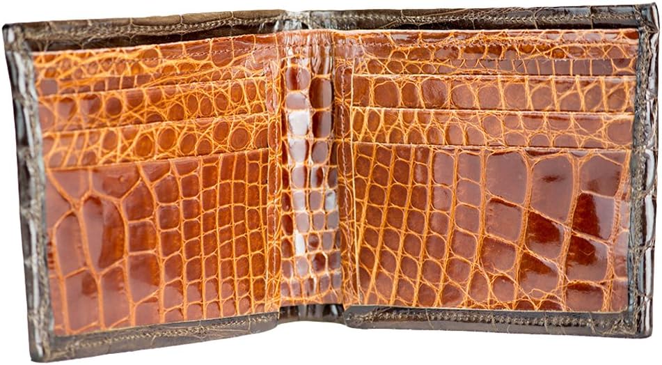Brown and Cognac Alligator Wallet