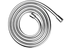 hansgrohe Techniflex Handheld Shower Replacement Shower Hose 80-inch Easy Install Modern Shower Hose in Chrome, 28274000