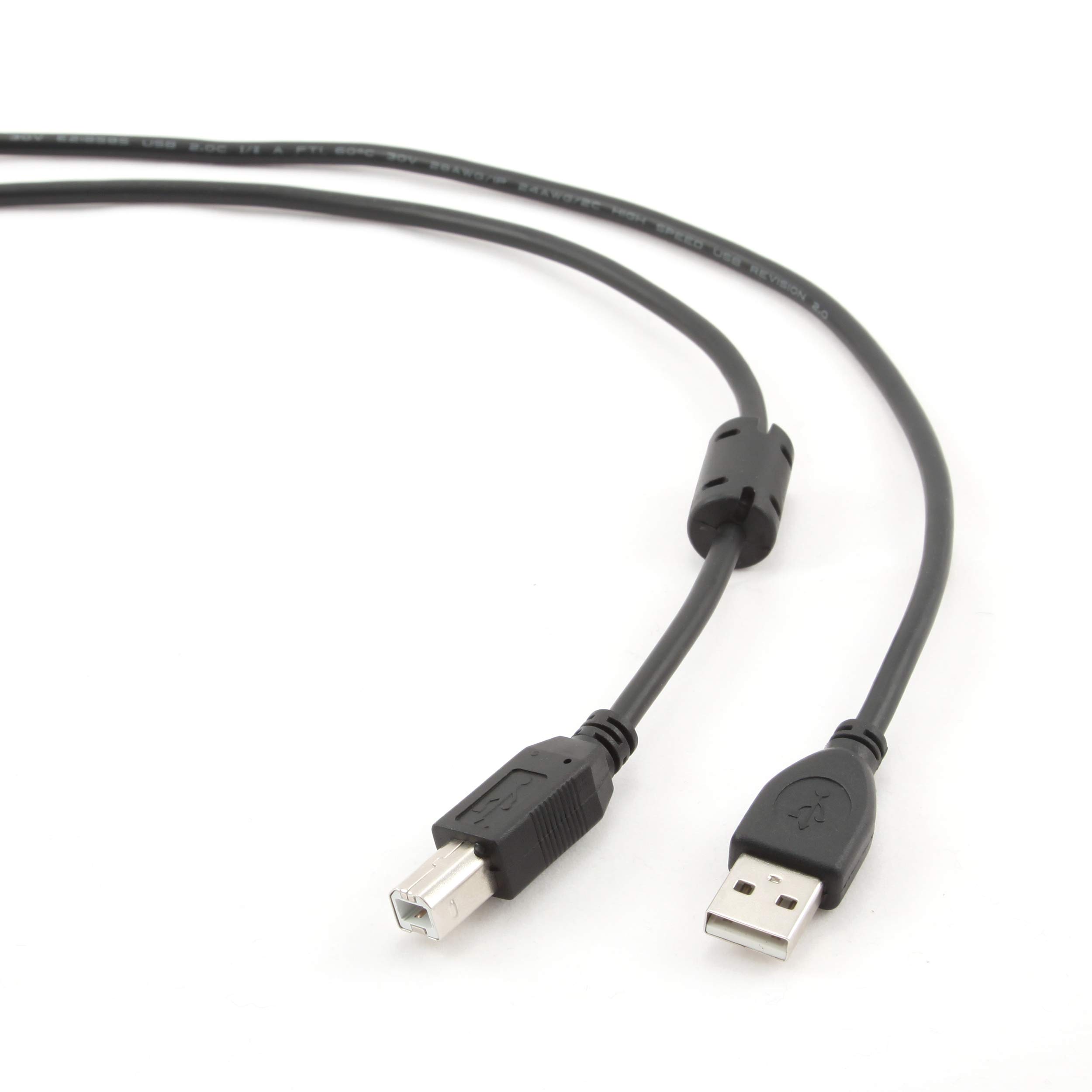 USB 2.0 AB CABLE M M 4.5 M (Ferrite CCF-Usb2–AMAF - 6)