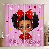 Cute Girl Printed Window Curtains Teens Adult