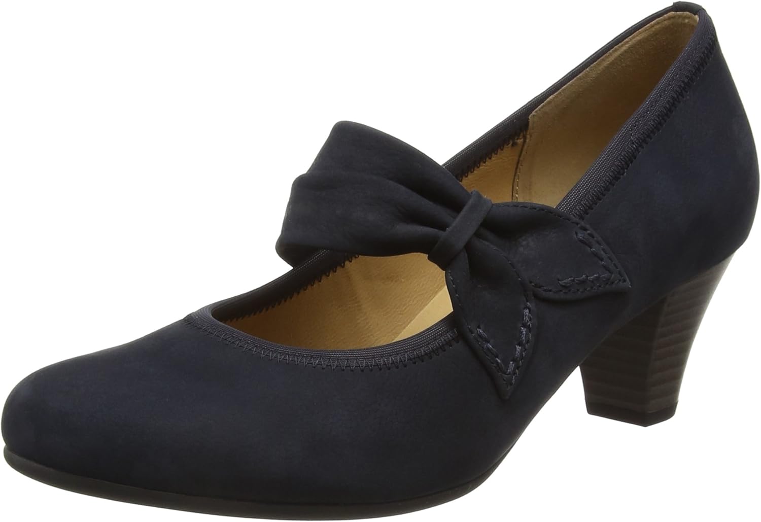 Gabor Women's Coltrane Mary Jane, Blue (Dark Blue Nubuck), 8 UK Amazon