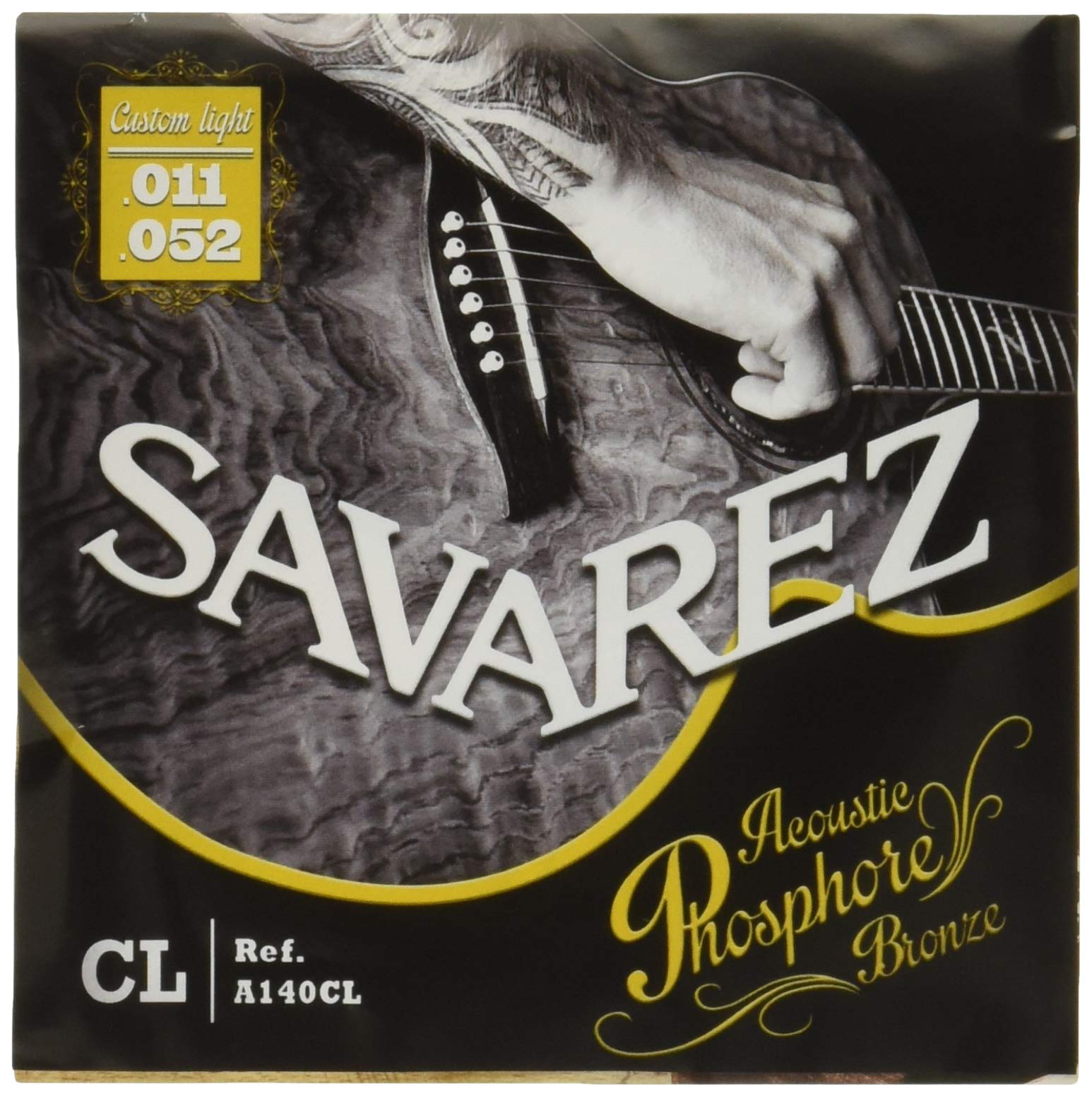 Savarez - Acoustic Guitar String Set A140CL Acoustic Phosphor Bronze Custom Light .011 – .052