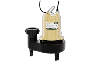 K2 Pumps SWW07501TPK, 3/4HP Cast Iron Sewage Pump w/Teth Switch & QCF